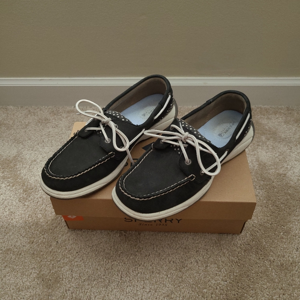 Sperry Black Topsider - Size 8